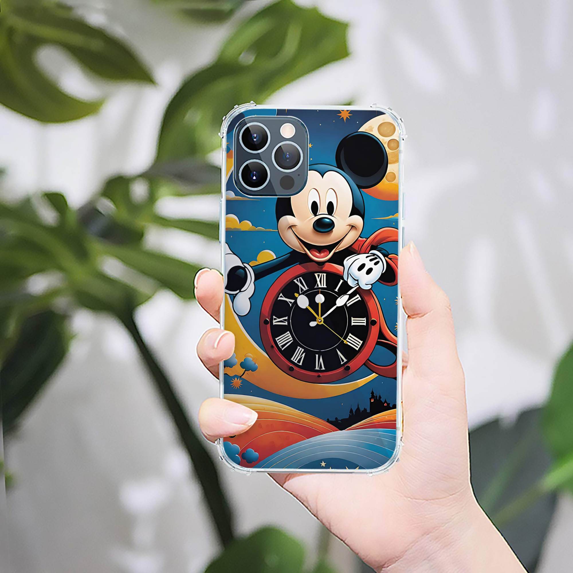 ミッキーマウス Mickey Mouse 【iPhone 12シリーズ対応】透明スマホケース（クリアソフトケース）